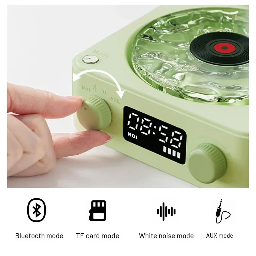 Mini Retro White Noise Bluetooth Speaker Portable Vintage Sleep Aid Bluetooth Speaker Subwoofer With RGB Light