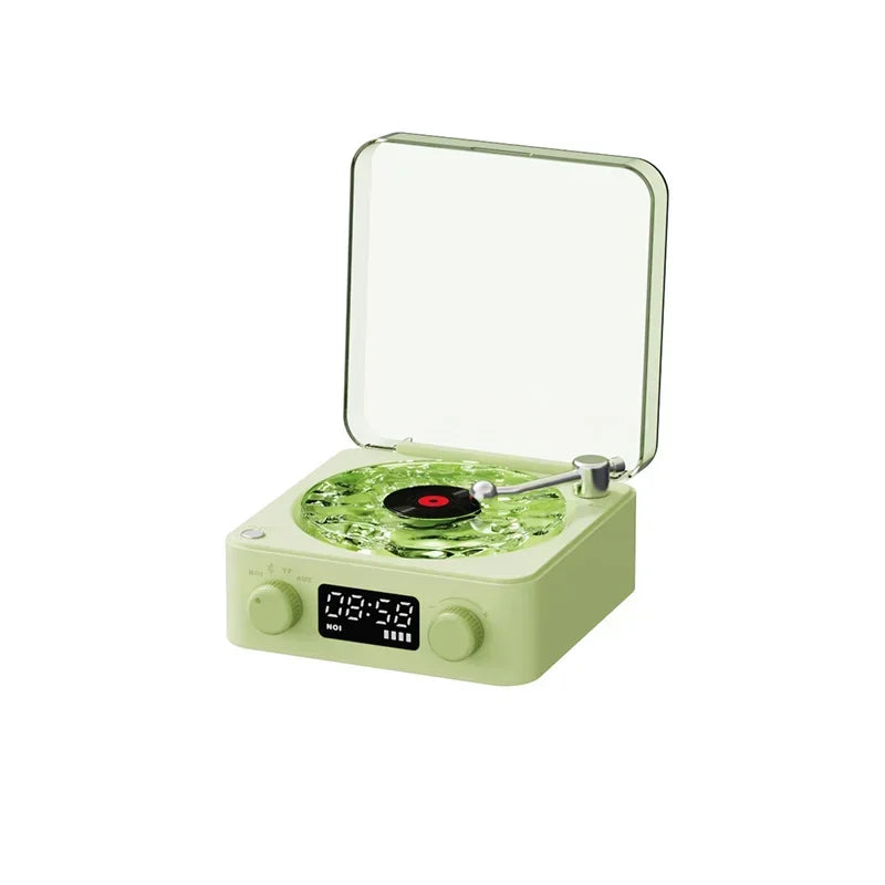 Mini Retro White Noise Bluetooth Speaker Portable Vintage Sleep Aid Bluetooth Speaker Subwoofer With RGB Light