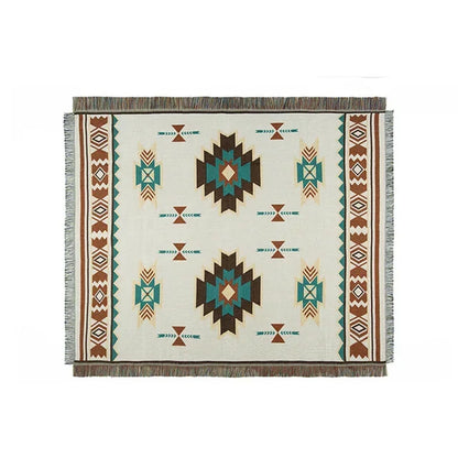 Ethnic Bohemian Mexico Blankets Outdoor Beach Picnic Blanket Striped Boho Linen Bed Blankets Plaid Sofa Mats Travel Rug Tassels