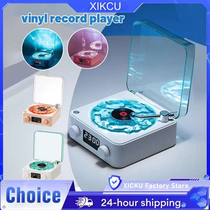 Mini Retro White Noise Bluetooth Speaker Portable Vintage Sleep Aid Bluetooth Speaker Subwoofer With RGB Light