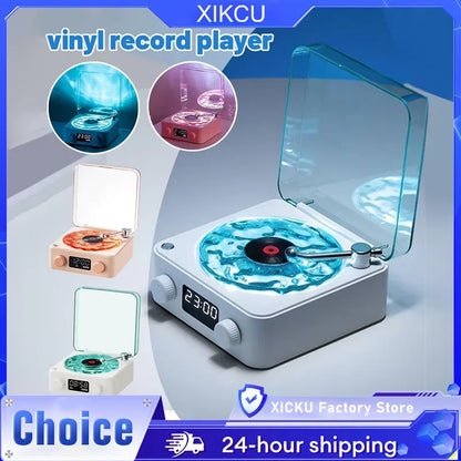 Mini Retro White Noise Bluetooth Speaker Portable Vintage Sleep Aid Bluetooth Speaker Subwoofer With RGB Light