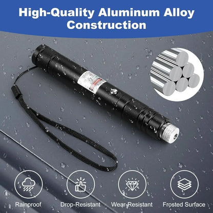 High-Power Laser Pointer with Visible Beam, Long-Range Visible Light, Ideal for Night Use and Outdoor Activities, Durable Design, Handheld Laser Pen, Rechargeable Laser Pointer