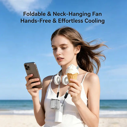 MREGB 2026 New Mist Spray Cooling Handheld Fan — High-Speed ​​Cooling Fan with Long-Lasting Battery, CVT to Randomly Adjust Airflow, Built-In Lighting, Relief Portable Fan for Summer Walk